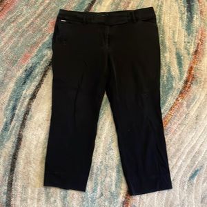 White House Black Market size 8 black crop leg pants